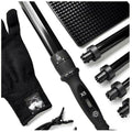 H2D X5 Curling Wand Black with 5 Different Barrel Sizes Included - On Line Hair Depot