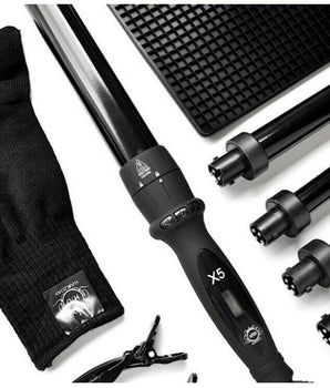 H2D Black Professional Curling Wand with 5 Different Barrel Sizes Included H2D - On Line Hair Depot