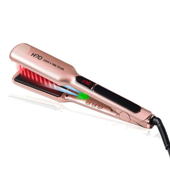 H2D Infrared Wide Ceramic and Tourmaline Hair Straightener in Rose Gold - On Line Hair Depot