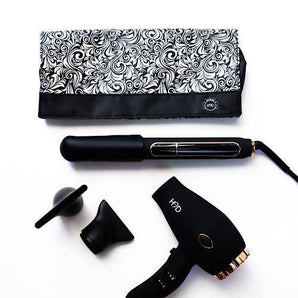 H2D Matt Black and Rose Gold Hair Straightener and Hair Dryer 2-Piece Set H2D - On Line Hair Depot