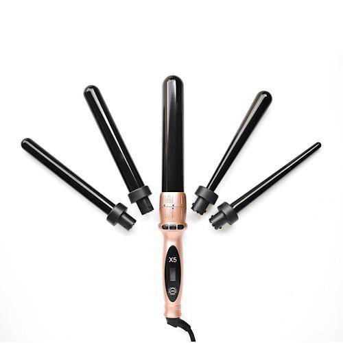 H2D X5 Curling Wand Shiny and durable curls, Rose Gold - On Line Hair Depot