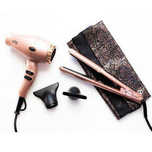 H2D Rose Gold Trim Max Duo Set Straightener & Dryer - On Line Hair Depot