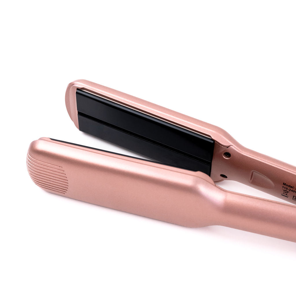 H2D Wide Plate Hair Straightener Linear II 2025 Model Rose Gold - On Line Hair Depot