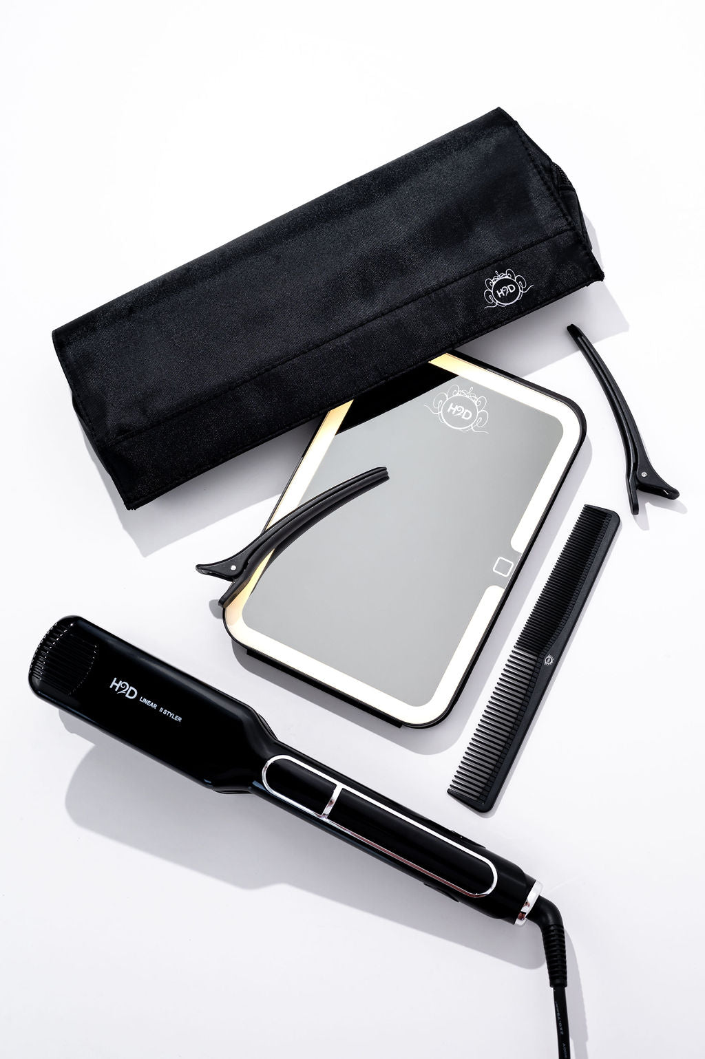 H2D Wide Plate Straightener Black Linear II 2025 Model - On Line Hair Depot