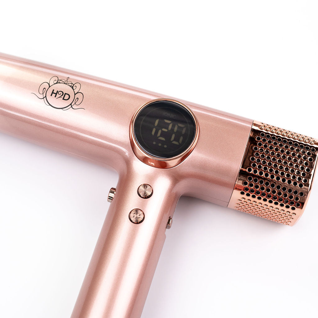 H2D Xtreme Hairdryer Four In One Hair Dryer & Styler in Rose Gold - On Line Hair Depot