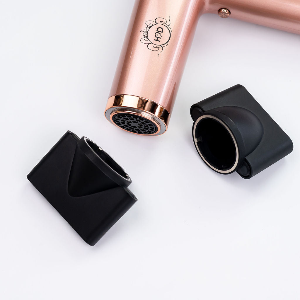 H2D Xtreme Hairdryer Four In One Hair Dryer & Styler in Rose Gold - On Line Hair Depot