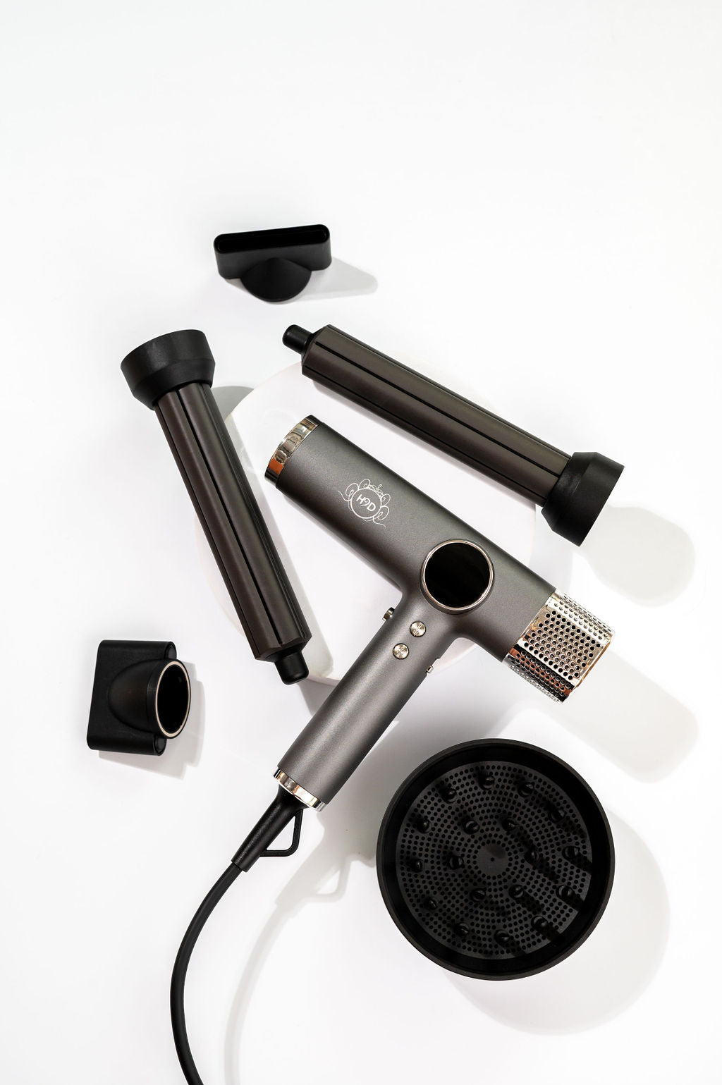 H2D Xtreme Hairdryer Four In One Hair Dryer & Styler in Space Grey - On Line Hair Depot