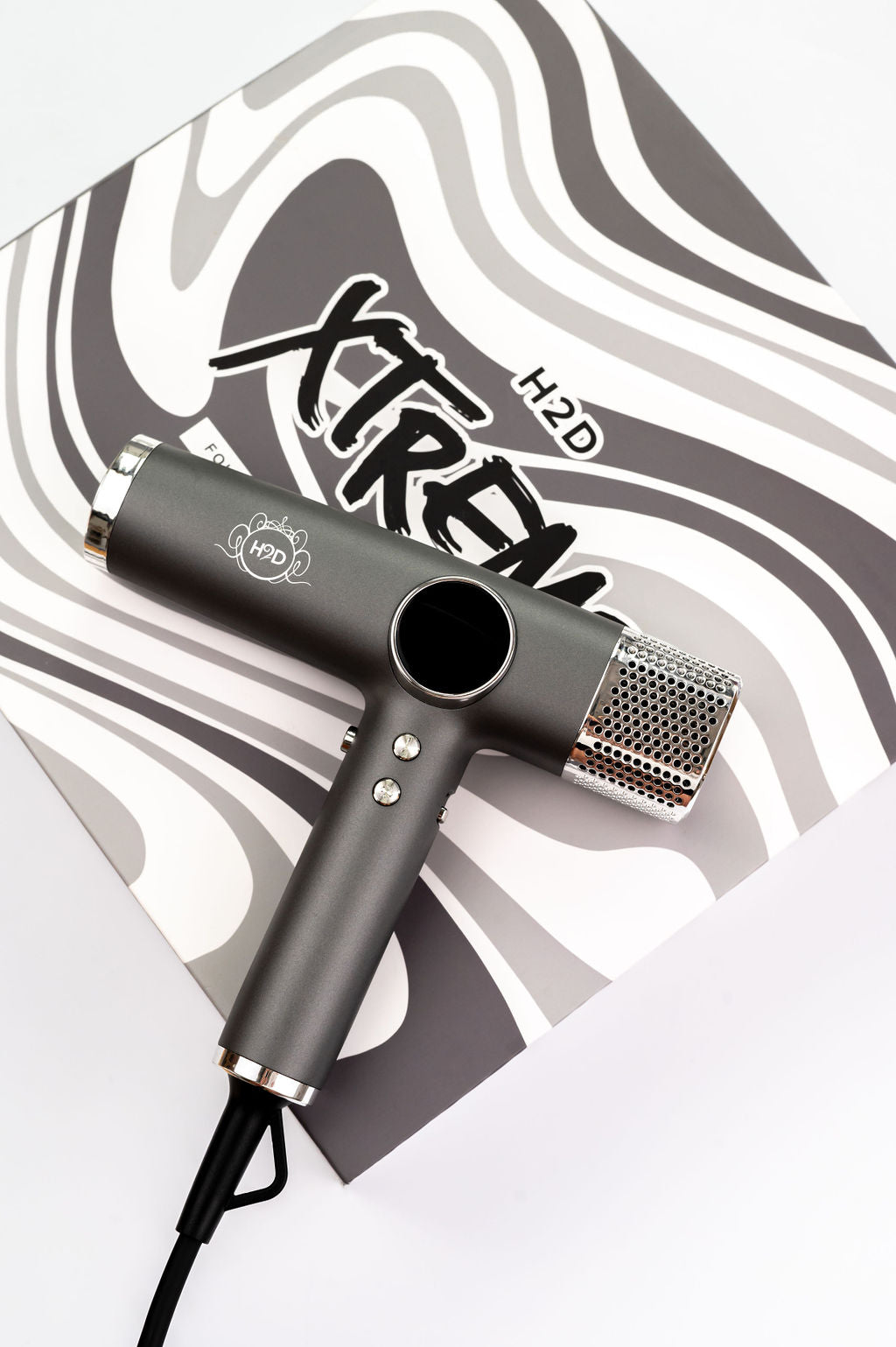 H2D Xtreme Hairdryer Four In One Hair Dryer & Styler in Space Grey - On Line Hair Depot