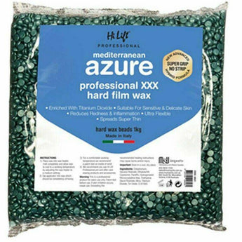 Hi Lift Mediterranean Blue Professional XXX Hard Film Wax 1kg Bag  Made in Italy - On Line Hair Depot