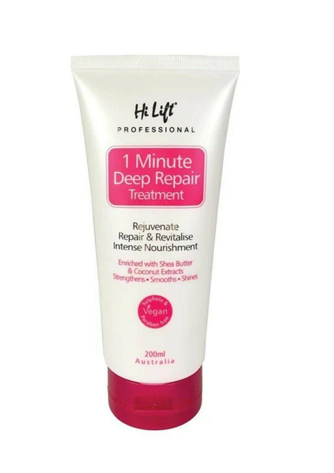Hi Lift Professional 1 Minute Deep Repair Treatment Vegan Sulphate & Paraben Free 200ml - On Line Hair Depot