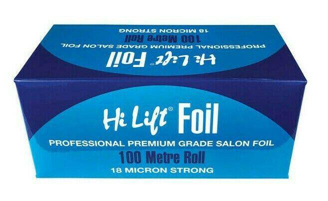 Hi Lift Professional Premium Grade Salon Foil 100 Metre Roll 18 Micron Strong - On Line Hair Depot