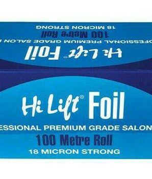 Hi Lift Professional Premium Grade Salon Foil 100 Metre Roll 18 Micron Strong Hi Lift Professional - On Line Hair Depot