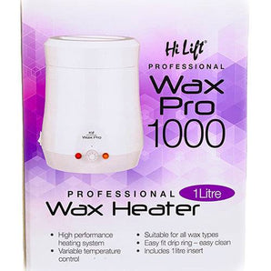 Hi Lift Professional Wax Pro 1000 - 1000ml Professional Wax Heater white - On Line Hair Depot