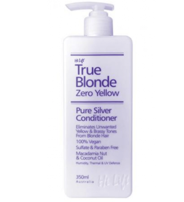 Hi Lift Professional Zero Yellow True Blonde Zero Yellow Pure Silver 350ml Conditioner - On Line Hair Depot