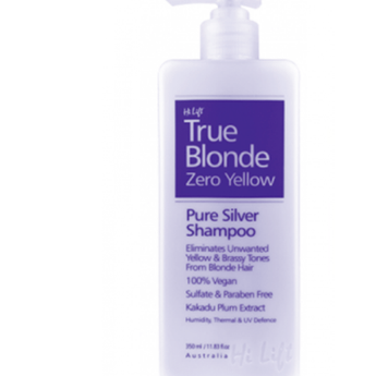 Hi Lift Professional Zero Yellow True Blonde Zero Yellow Pure Silver Shampoo 350ml Hi Lift Professional - On Line Hair Depot