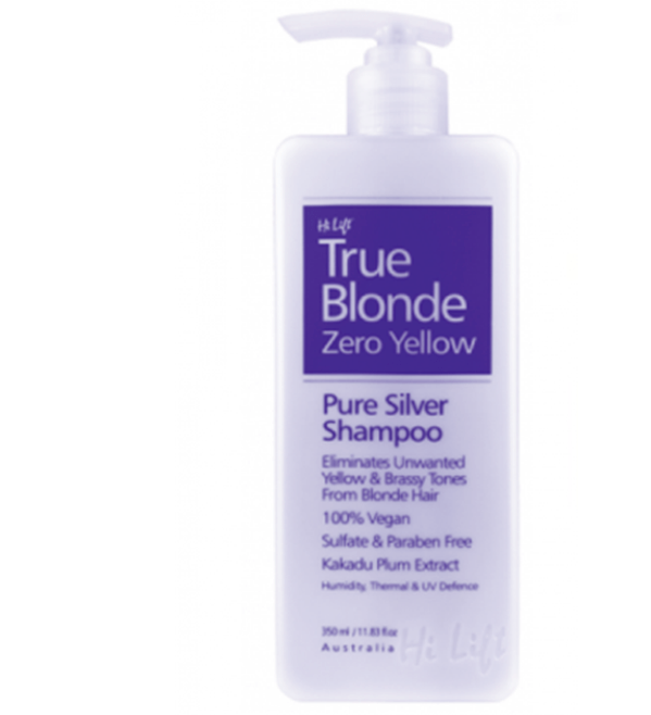 Hi Lift Professional Zero Yellow True Blonde Zero Yellow Pure Silver Shampoo 350ml - On Line Hair Depot