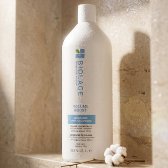 Matrix Biolage Volume Boost Conditioner is your fine hair's best friend — delivering long-lasting, weightless volume and luminous shine without the heaviness.