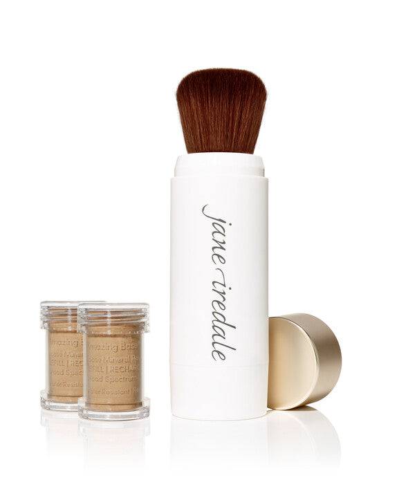 Jane Iredale Amazing Base Refillable Brush SPF 20 Riviera Plus Two Refillable Cartridges Jane Iredale - On Line Hair Depot