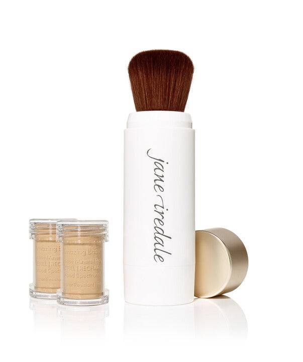 Jane Iredale Amazing Base Refillable Brush SPF 20 Warm Sienna Plus Two Refillable Cartridges Jane Iredale - On Line Hair Depot