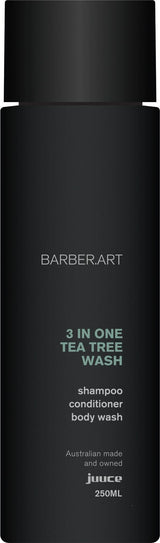 Juuce Barber Art 3 in 1 Tea Tree Wash 250ml Juuce Barber Art - On Line Hair Depot