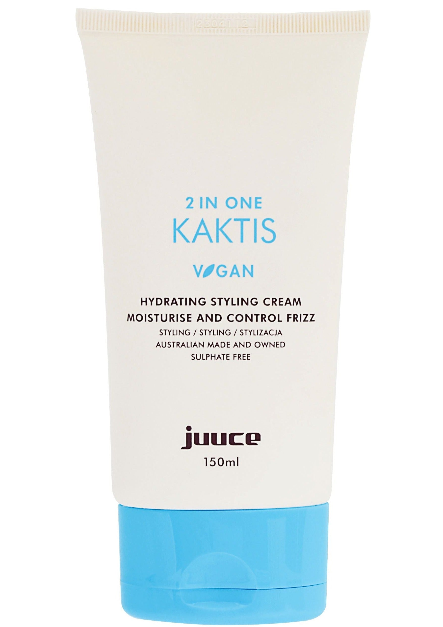 Juuce 2 in One Kaktis Hydrating Styling Cream 150ml Moisturise and Control Frizz - On Line Hair Depot