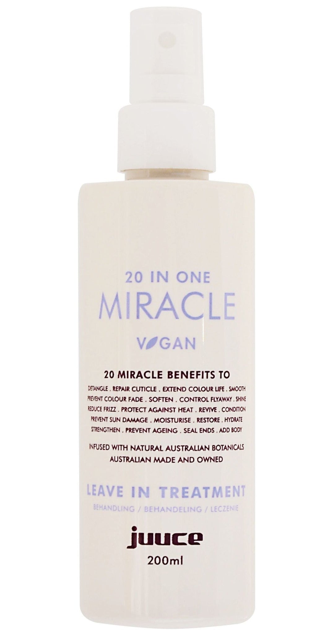 Juuce 20 in One Miracle Leave In Hair Treatment, 20 Miracle Benefits Duo - On Line Hair Depot