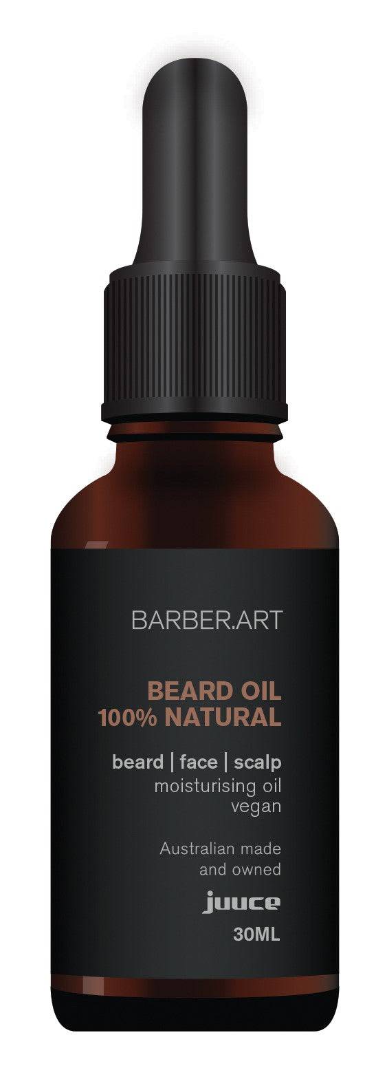 Juuce Barber Art Natural Beard Oil 30ml - On Line Hair Depot