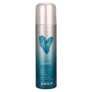 Juuce Love Teal Pastel Dusting Colour Texture Spray 100g Spray in Wash Out Juuce Hair Care - On Line Hair Depot