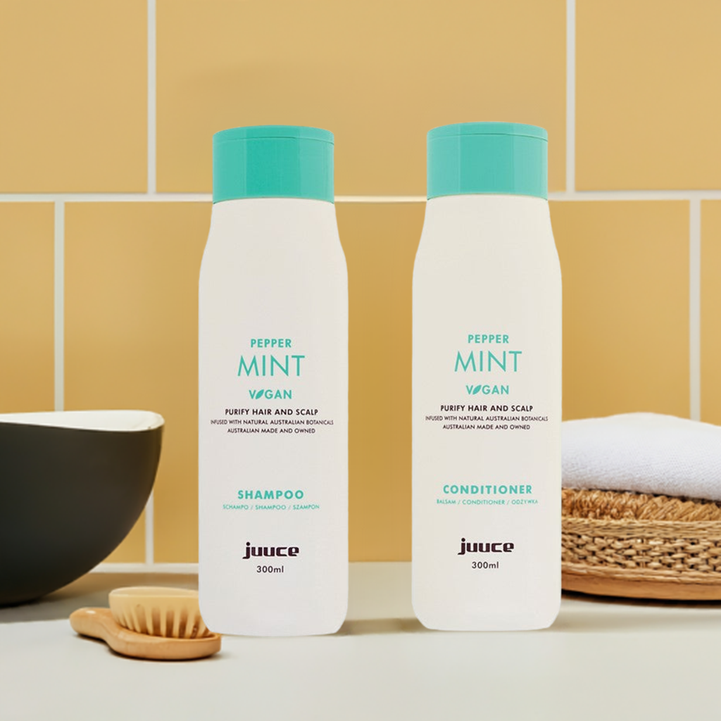 Juuce Juuce Pepper Mint Shampoo & Conditioner Purify Hair and Scalp Duo ...