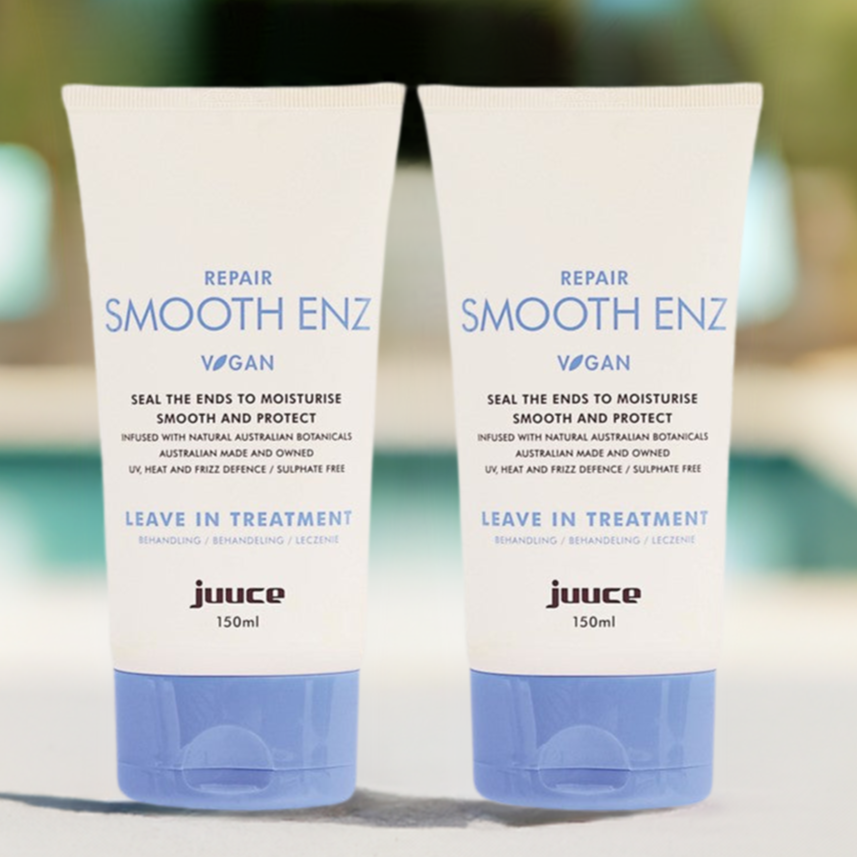 Juuce Repair Smooth Enz seal the ends to moisturise Smooth Protect Duo Pack - On Line Hair Depot