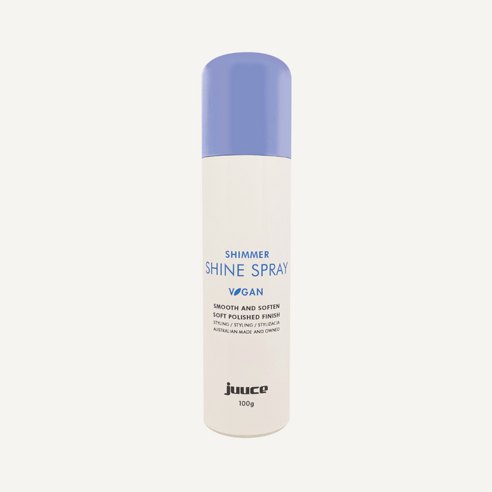 Juuce Shimmer Shine Spray to Smooth and Soften Polished Finish - On Line Hair Depot