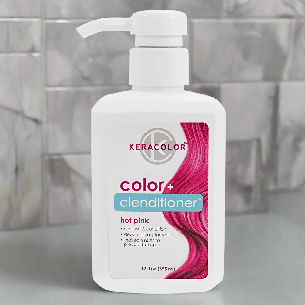 Keracolor Color Clenditioner Colour Shampoo Hot Pink 355ml - On Line Hair Depot