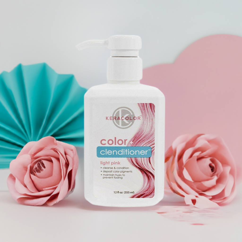Keracolor Color Clenditioner Colour Shampoo Light Pink 355ml - On Line Hair Depot