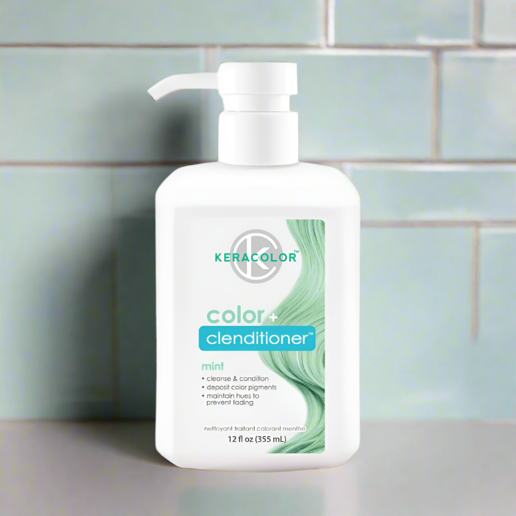 Keracolor Color Clenditioner Colour Shampoo mint 355ml - On Line Hair Depot