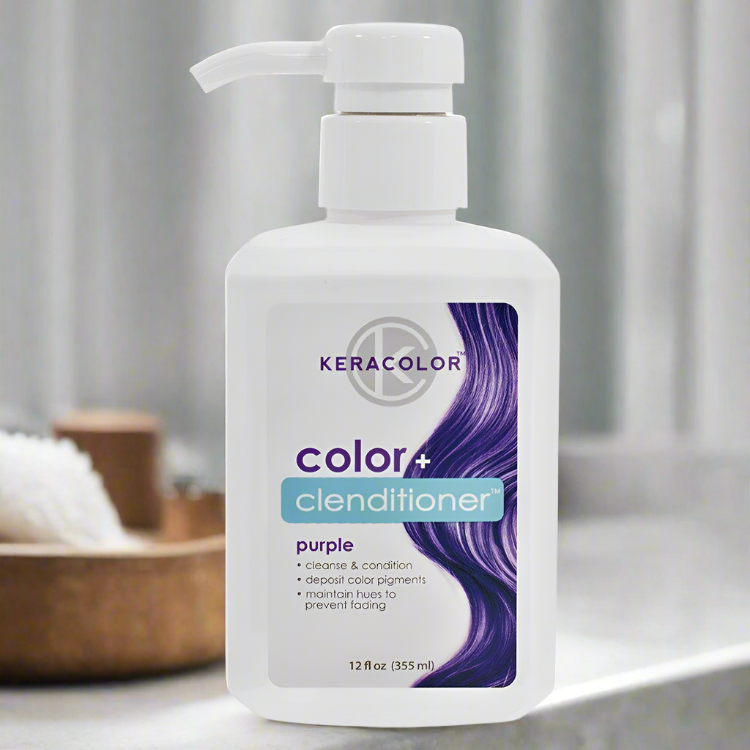 Keracolor Color Clenditioner Colour Shampoo Purple 355ml - On Line Hair Depot