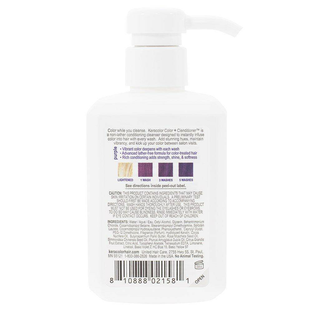 Keracolor Color Clenditioner Colour Shampoo Purple 355ml - On Line Hair Depot