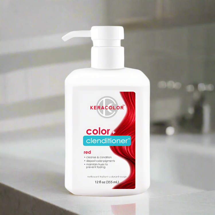 Keracolor Color Clenditioner Colour Shampoo Red 355ml - On Line Hair Depot