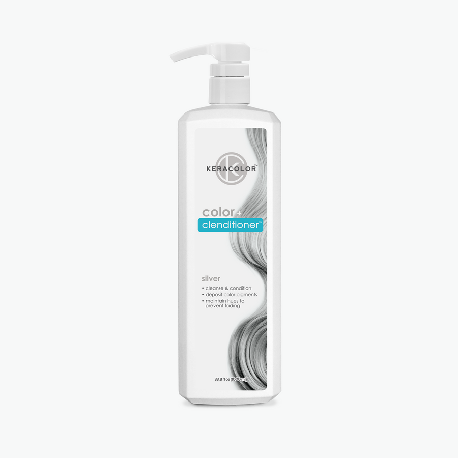 Keracolor Color Clenditioner Colour Shampoo Silver 1000ml - On Line Hair Depot