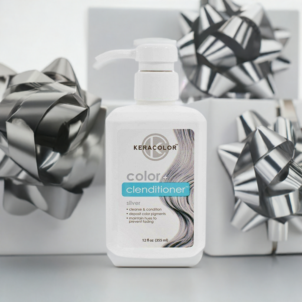 Keracolor Color Clenditioner Colour Shampoo Silver  355ml - On Line Hair Depot