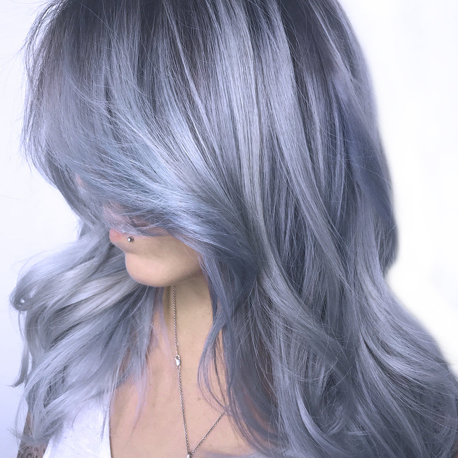 Keracolor Color Clenditioner Colour Shampoo Silver Blue 355ml - On Line Hair Depot
