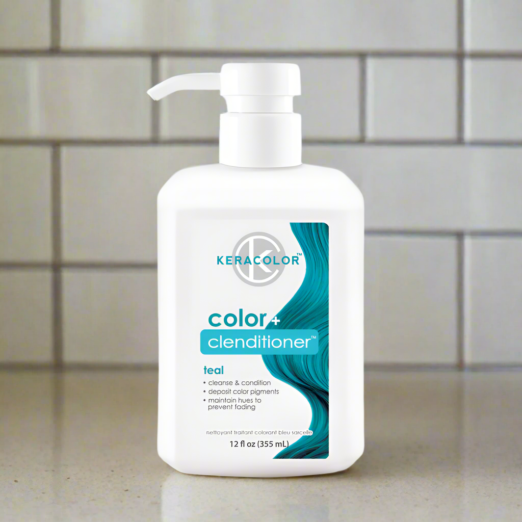 Keracolor Color Clenditioner Colour Shampoo TEAL 355ml - On Line Hair Depot
