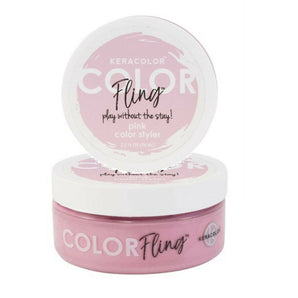 Keracolor Fling Pink Styler Light Hold Temporary Colour for all Hair 1 x 74ml Keracolor - On Line Hair Depot