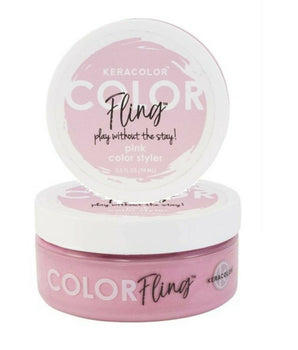 Keracolor Fling Pink Styler Light Hold Temporary Colour for all Hair 1 x 74ml Keracolor - On Line Hair Depot