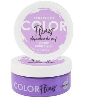 Keracolor Fling Purple Styler Light Hold Temporary Colour for all Hair 1 x 74ml Keracolor - On Line Hair Depot