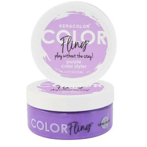 Keracolor Fling Purple Styler Light Hold Temporary Colour for all Hair 2 x 74ml Keracolor - On Line Hair Depot