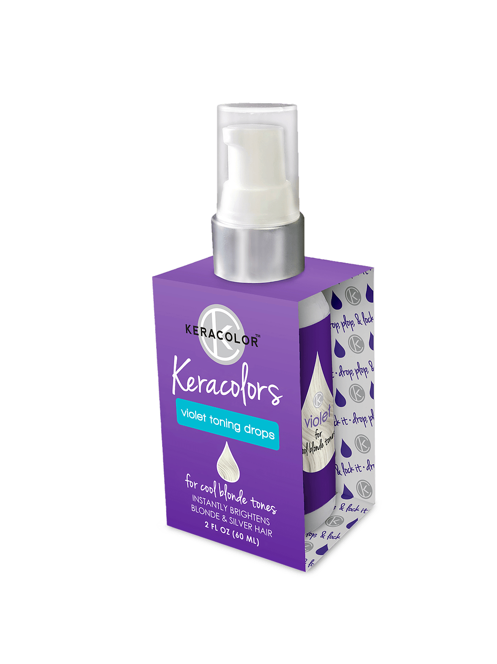 Keracolor Violet Toning Drops for cool blonde tones 60ml x1 - On Line Hair Depot