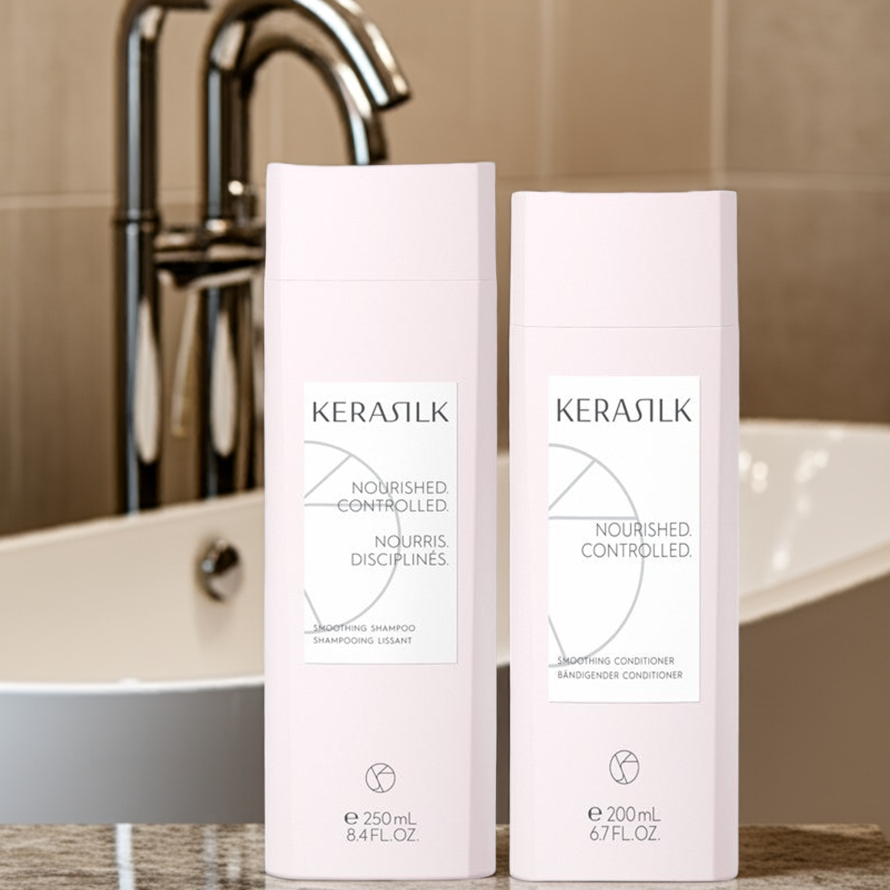 Kerasilk Smoothing Shampoo & Conditioner Nourished Controlled - On Line Hair Depot