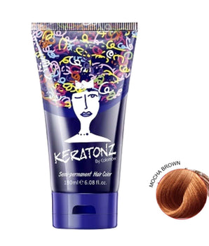 Keratonz Semi Permanent Color by Colornow 180 ml Mocha Brown Keratonz - On Line Hair Depot