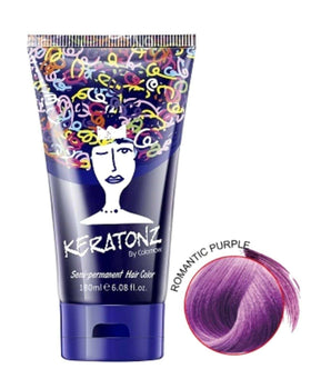Keratonz Semi Permanent Color by Colornow 180 ml Romantic Purple Keratonz - On Line Hair Depot