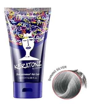 Keratonz Semi Permanent Color by Colornow 180ml Shining Silver Keratonz - On Line Hair Depot
